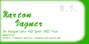 marton vagner business card